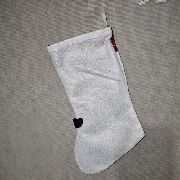 Penguin With Gift Handmade Felt Christmas Stocking Holiday Decor Never Used - Picture 5 of 5